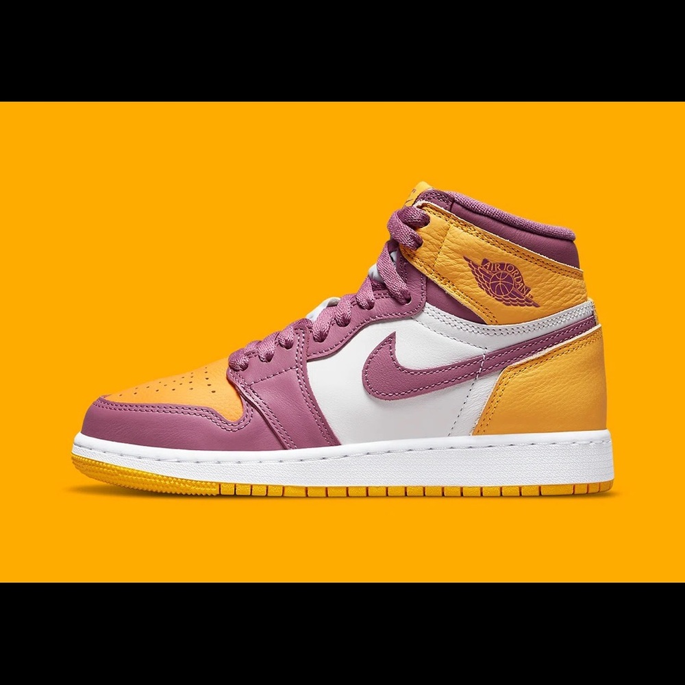 NEW Nike Air Jordan 1 High Brotherhood Bordeaux Omega (Size GS 5.5, 7) AUTHENTIC
